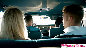 Hot Blond Chloe Couture Fucks Step Bro In Back Seat On Family Vacation