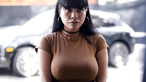 Latina teen maid with big tits still got hired