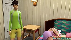 Son Fucks Sleeping Mom After He Came Home From Jogging