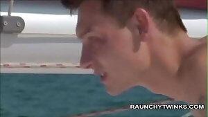 Two Super-naughty Twinks Fuck On A Sail Boat
