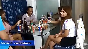 Buzzed thai party girls