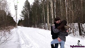 Babe Fantasizes about Tutor and Sex With Him in the Forest